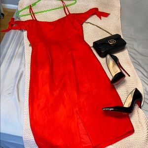 Hollister red dress